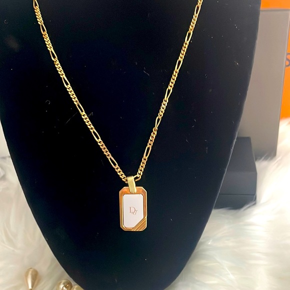 Authentic Dior gold plated necklace - Picture 1 of 10
